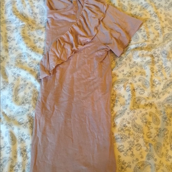 Light Pink Express Ruffle Tee - Picture 4 of 5